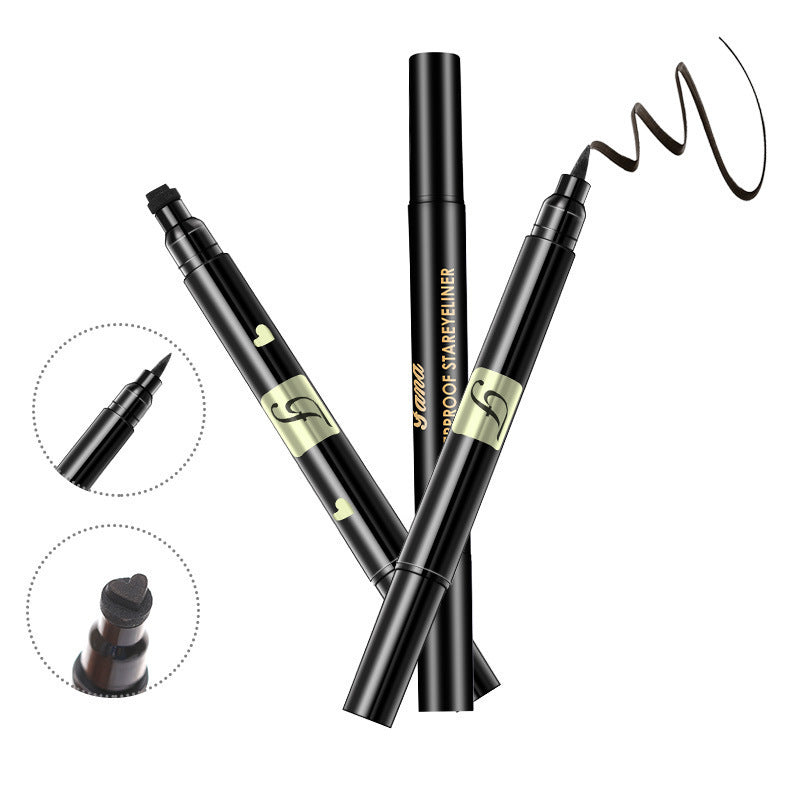 JMT-527114 Double-Ended Black Seal Eyeliner with Star, Heart, and Moon Designs