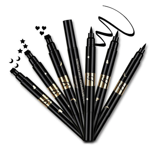 JMT-527114 Double-Ended Black Seal Eyeliner with Star, Heart, and Moon Designs