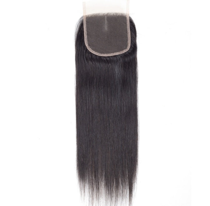 JMT-527370 Lace Front Synthetic Straight 4x4 Wig with Hair Accessories