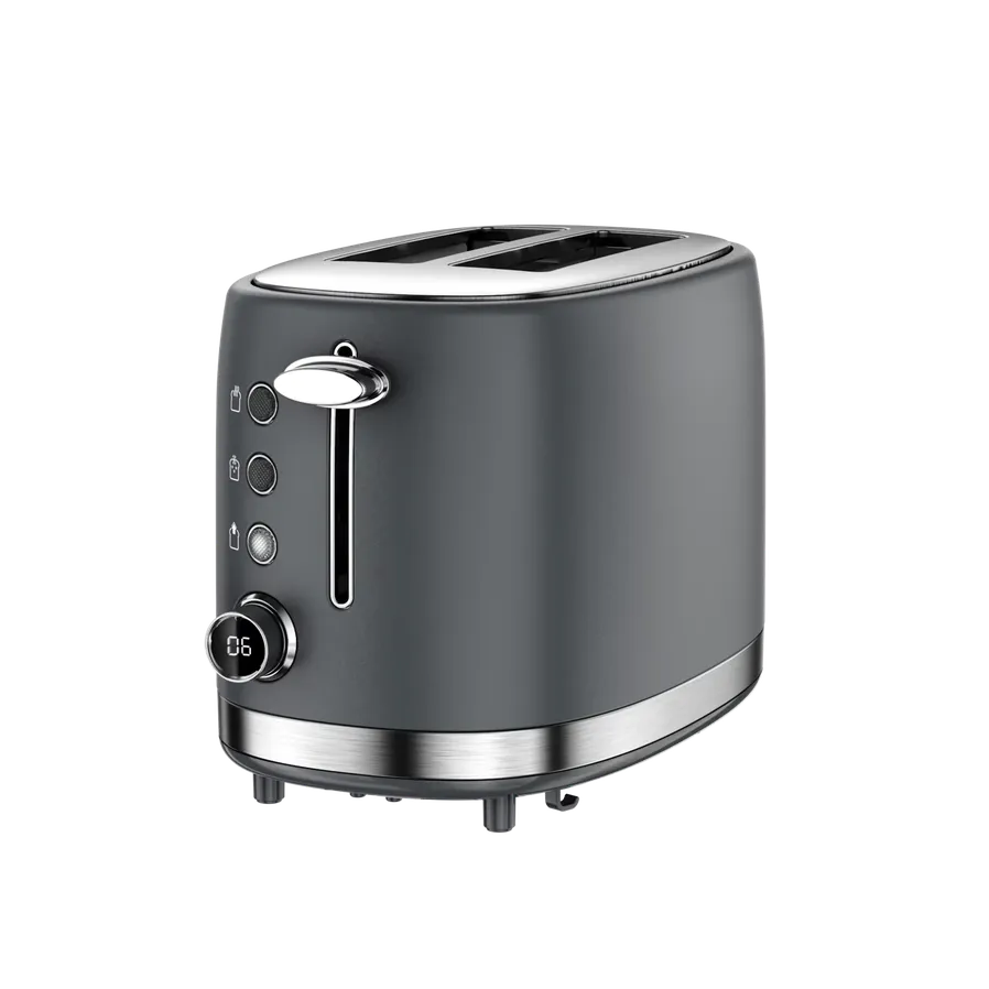 JMT-527498 Digital Display 2-Slice Toasting Machine with Defrost, Reheat and Cancel Functions