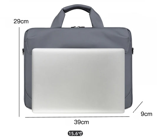 JMT-527498 Waterproof Lightweight 15.6 Inch Laptop Shoulder Briefcase with Large Capacity for Students