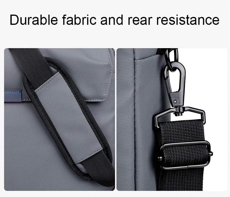 JMT-527498 Waterproof Lightweight 15.6 Inch Laptop Shoulder Briefcase with Large Capacity for Students