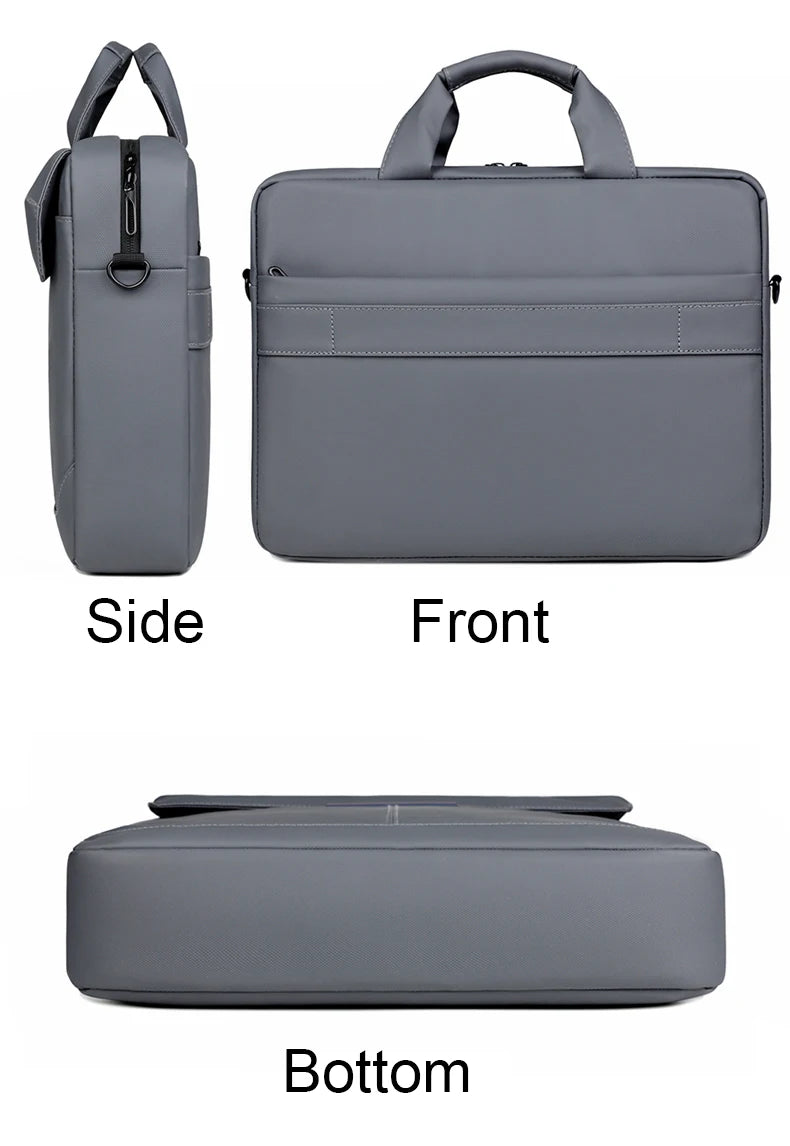 JMT-527498 Waterproof Lightweight 15.6 Inch Laptop Shoulder Briefcase with Large Capacity for Students