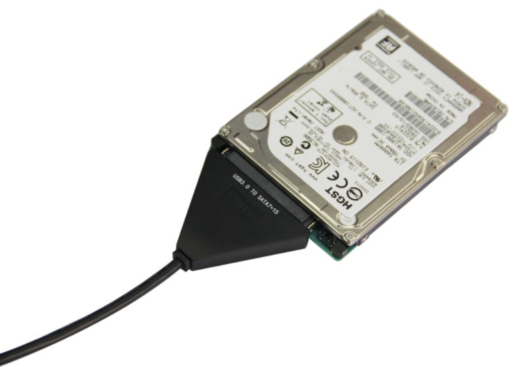 JMT-527946 USB 3.0 to SATA 7+15 Adapter Cable for 2.5/3.5 Inch Hard Drives, High-Speed Data Transmission