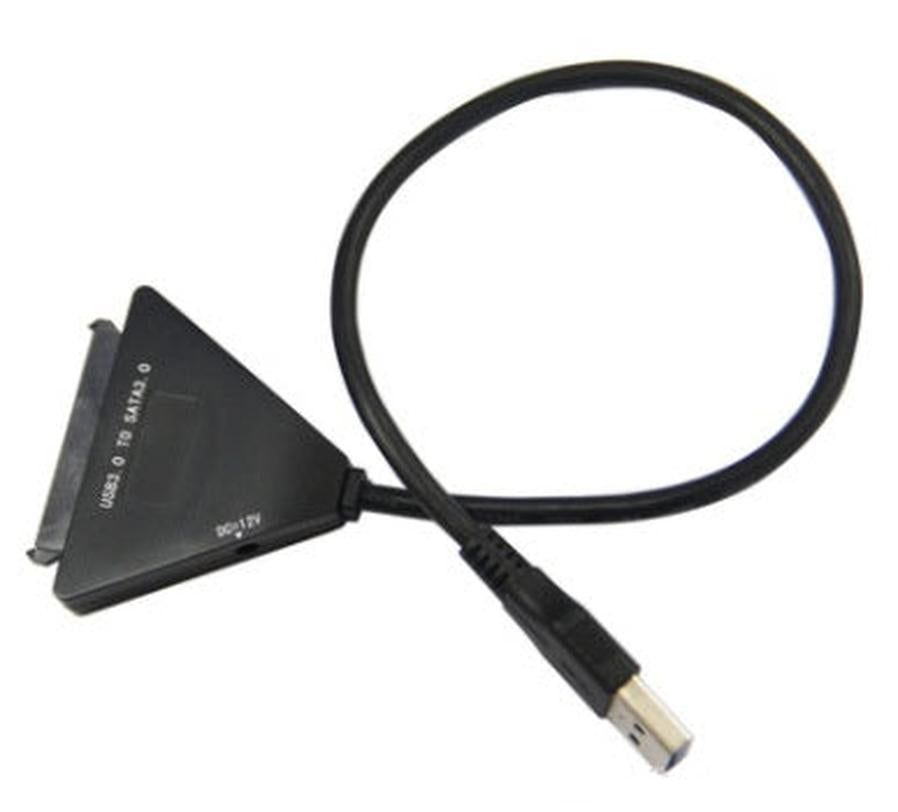 JMT-527946 USB 3.0 to SATA 7+15 Adapter Cable for 2.5/3.5 Inch Hard Drives, High-Speed Data Transmission