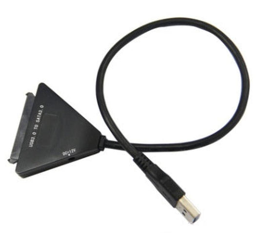 JMT-527946 USB 3.0 to SATA 7+15 Adapter Cable for 2.5/3.5 Inch Hard Drives, High-Speed Data Transmission
