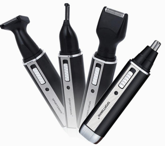 JMT-528074 4-in-1 Electric Nose Hair Trimmer and Shaver with Low Noise Design and Ergonomic Handle