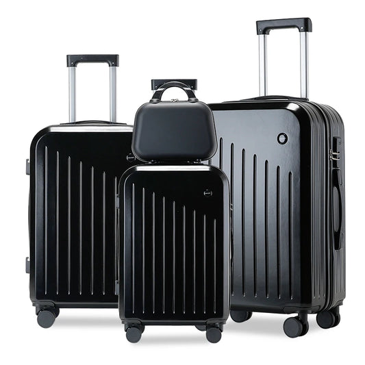 JMT-528714 Carry-On Trolley Bag with Wheels - Durable ABS Luggage Set for Female Travellers
