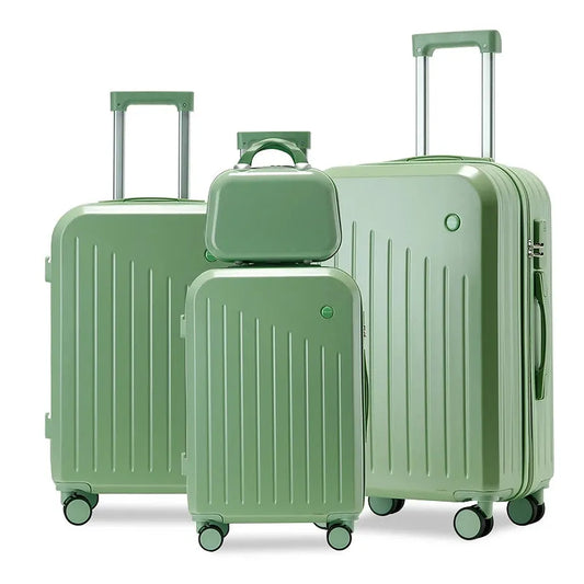 JMT-528714 Carry-On Trolley Bag with Wheels - Durable ABS Luggage Set for Female Travellers