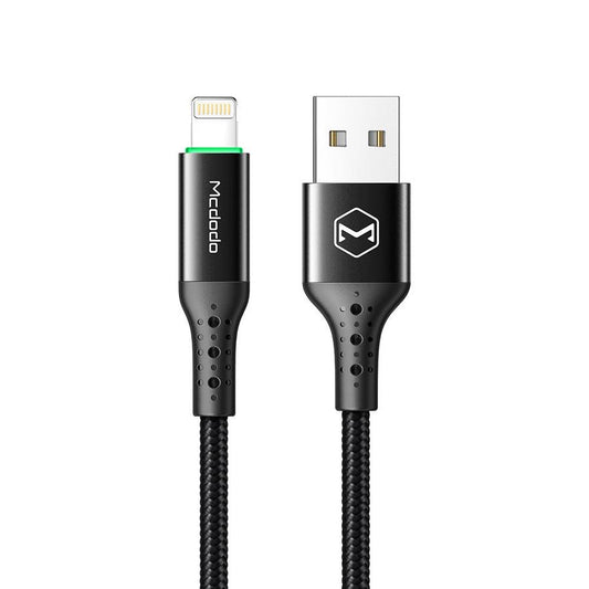 JMT-529162 USB Power-off Data Cable for Apple Devices, 1.2m Length, Single Head, Black