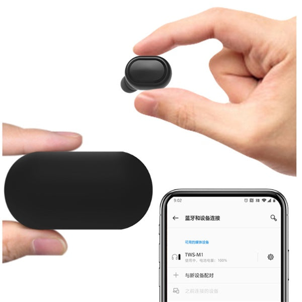 JMT-529482 M1 Bluetooth Wireless Headset with Stereo Sound and Voice Control