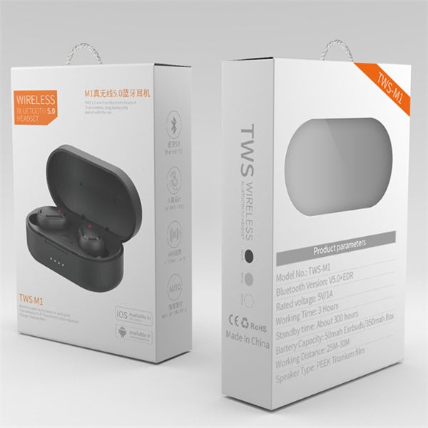 JMT-529482 M1 Bluetooth Wireless Headset with Stereo Sound and Voice Control