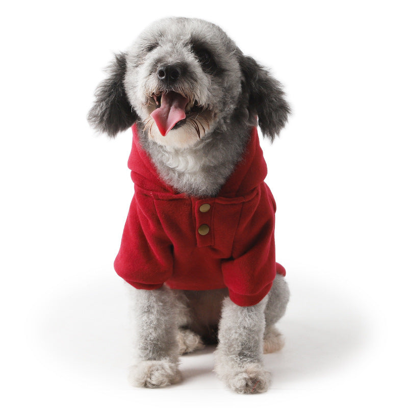 JMT-529610 Hooded Two-Legged Sweater in Wine Red and Grey with Cashmere-Like Feel