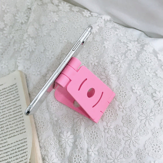 JMT-529994 Folding Mobile Phone Stand for Live Streaming - ABS, 4 Colors: Green, White, Black, Pink