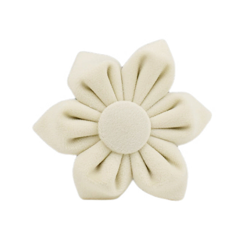 JMT-530314 Stylish Velvet Fabric Dog Collar with Leash, Bow Knot, Flower, Vest, and Poop Bag