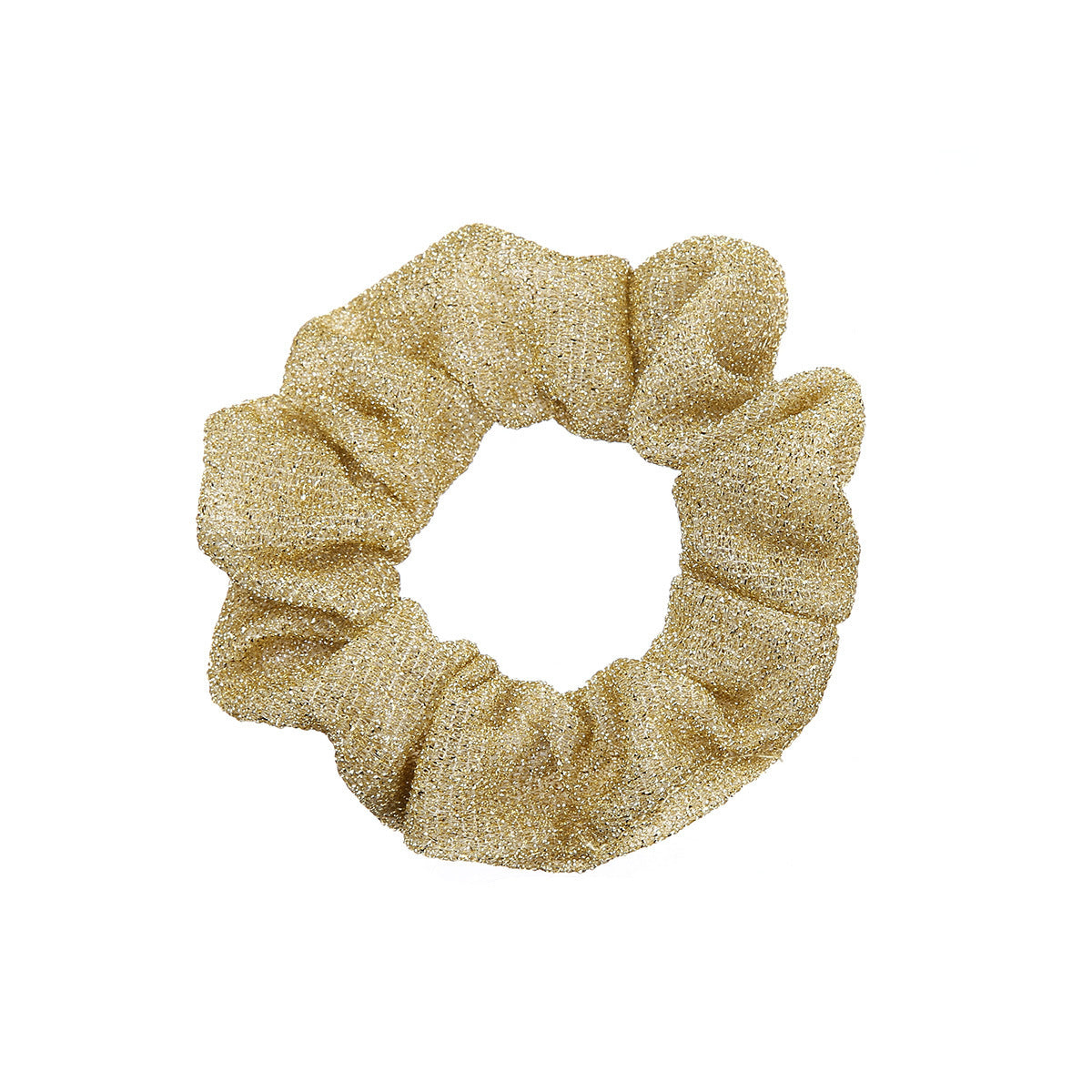 JMT-530506 Glittering Large Intestine Headband for Women - Soft Cloth Hair Accessory in Blue, Black, Gray, Dark Coffee, Beige, and Rose Red