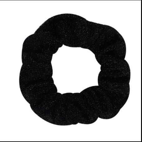 JMT-530506 Glittering Large Intestine Headband for Women - Soft Cloth Hair Accessory in Blue, Black, Gray, Dark Coffee, Beige, and Rose Red