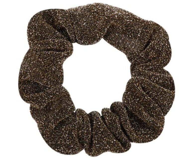 JMT-530506 Glittering Large Intestine Headband for Women - Soft Cloth Hair Accessory in Blue, Black, Gray, Dark Coffee, Beige, and Rose Red