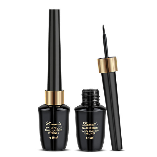 JMT-530570 Quick-Dry Black Gel Eyeliner Pen - Hard Tip for Long-Lasting and Sweat-Resistant Application