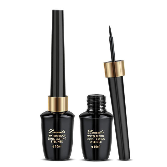 JMT-530570 Quick-Dry Black Gel Eyeliner Pen - Hard Tip for Long-Lasting and Sweat-Resistant Application
