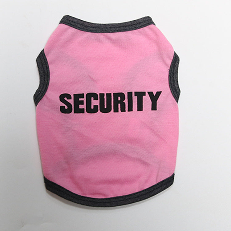 JMT-530762 Cotton Printed Security Vest for Small Dogs - Casual Fit, Various Sizes Available
