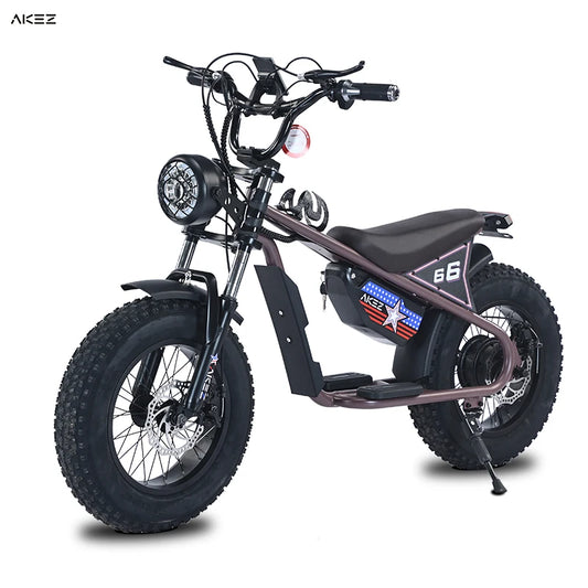 JMT-530890 Electric Fat Tire Bicycle for Young Riders, 350W Rear Motor 15AH Battery , Top Speed 27.9 mph