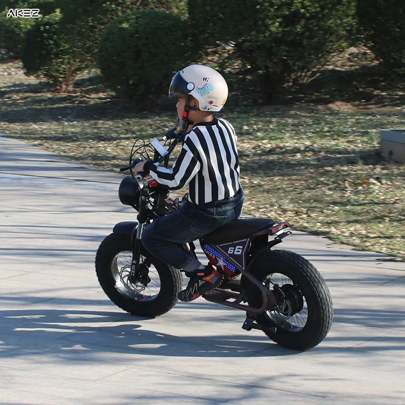 JMT-530890 Electric Fat Tire Bicycle for Young Riders, 350W Rear Motor 15AH Battery , Top Speed 27.9 mph