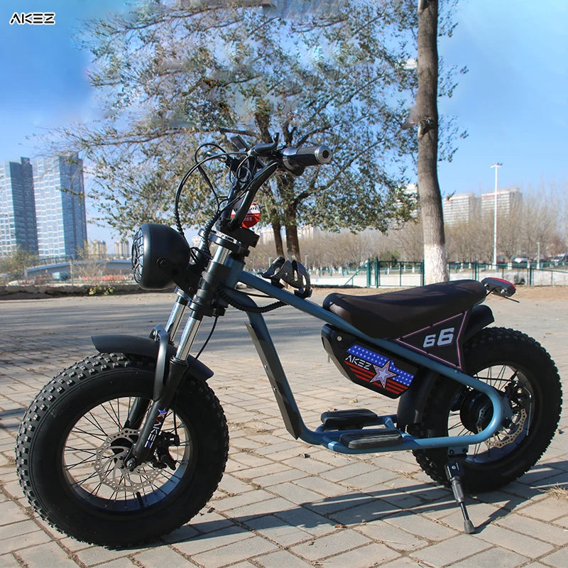 JMT-530890 Electric Fat Tire Bicycle for Young Riders, 350W Rear Motor 15AH Battery , Top Speed 27.9 mph