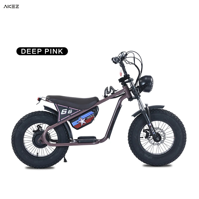 JMT-530890 Electric Fat Tire Bicycle for Young Riders, 350W Rear Motor 15AH Battery , Top Speed 27.9 mph