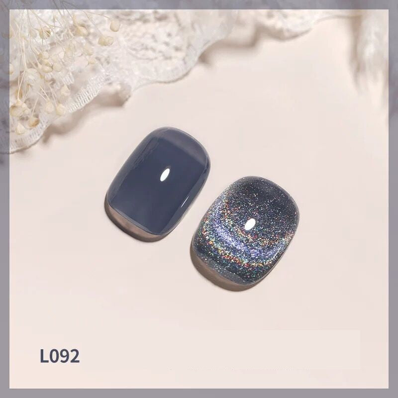 JMT-531594 Colorful Cat Eye Laser Nail Polish for UV Gel, Acrylic, and Natural Nails - 12ml