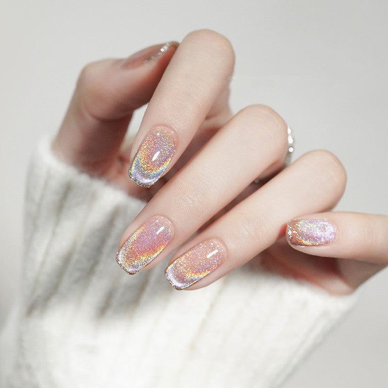 JMT-531594 Colorful Cat Eye Laser Nail Polish for UV Gel, Acrylic, and Natural Nails - 12ml