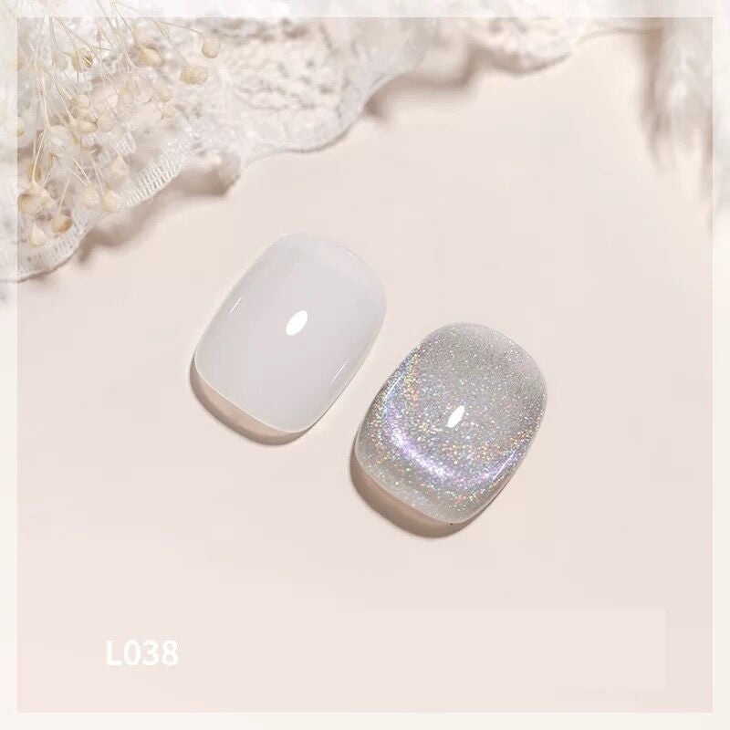 JMT-531594 Colorful Cat Eye Laser Nail Polish for UV Gel, Acrylic, and Natural Nails - 12ml