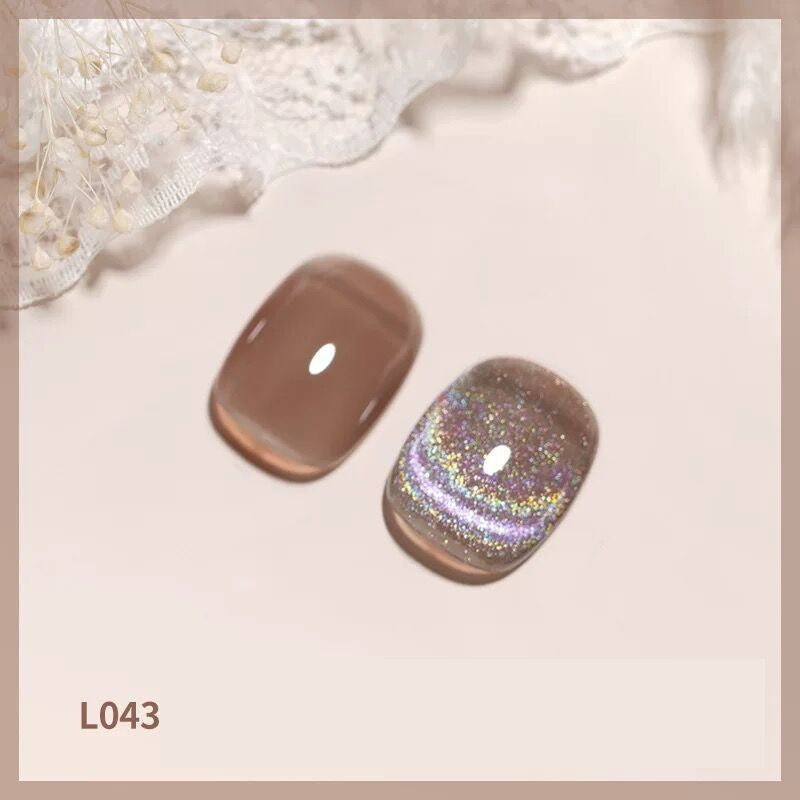 JMT-531594 Colorful Cat Eye Laser Nail Polish for UV Gel, Acrylic, and Natural Nails - 12ml