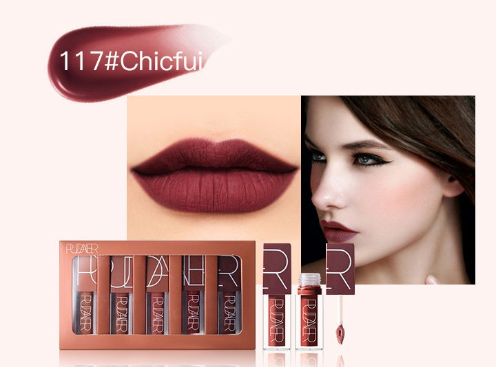 JMT-531722 Pumpkin Color Series Lip Gloss Set - 18.4 x 2.4 x 10.4 cm