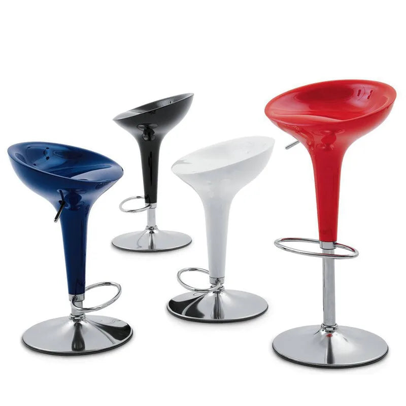JMT-532042 Modern Stainless Steel Barstool with Acrylic Seat - HE-2124 Design