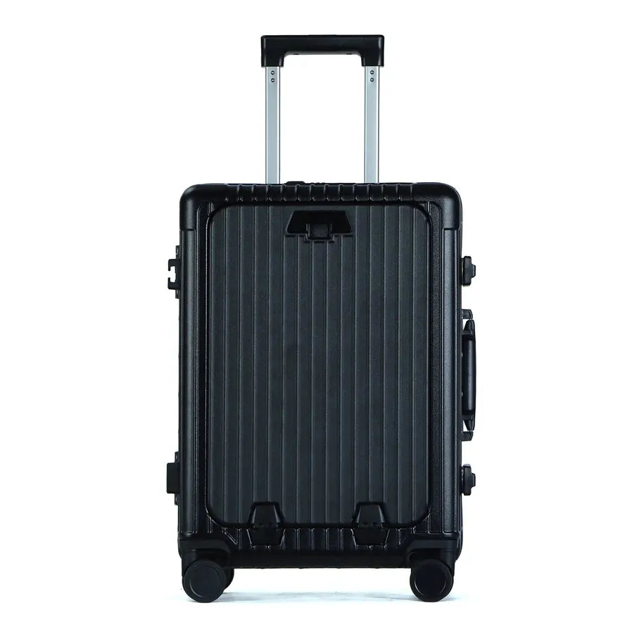 JMT-532170 Lightweight Aluminium Frame Carry-On Suitcase with Front Pocket for Travel