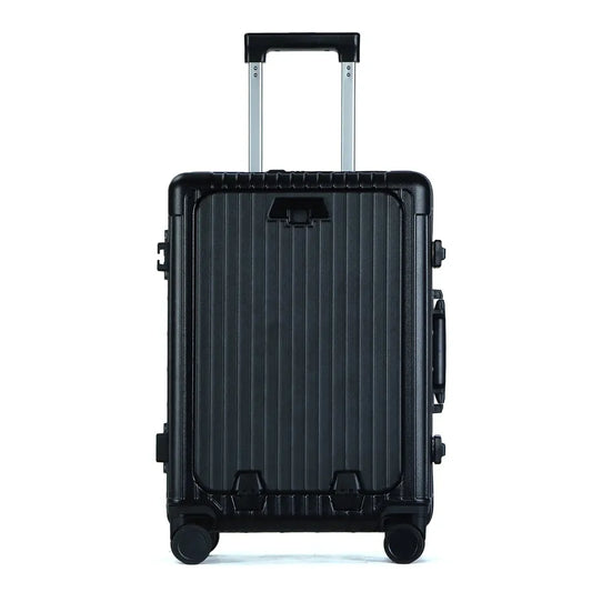 JMT-532170 Lightweight Aluminium Frame Carry-On Suitcase with Front Pocket for Travel