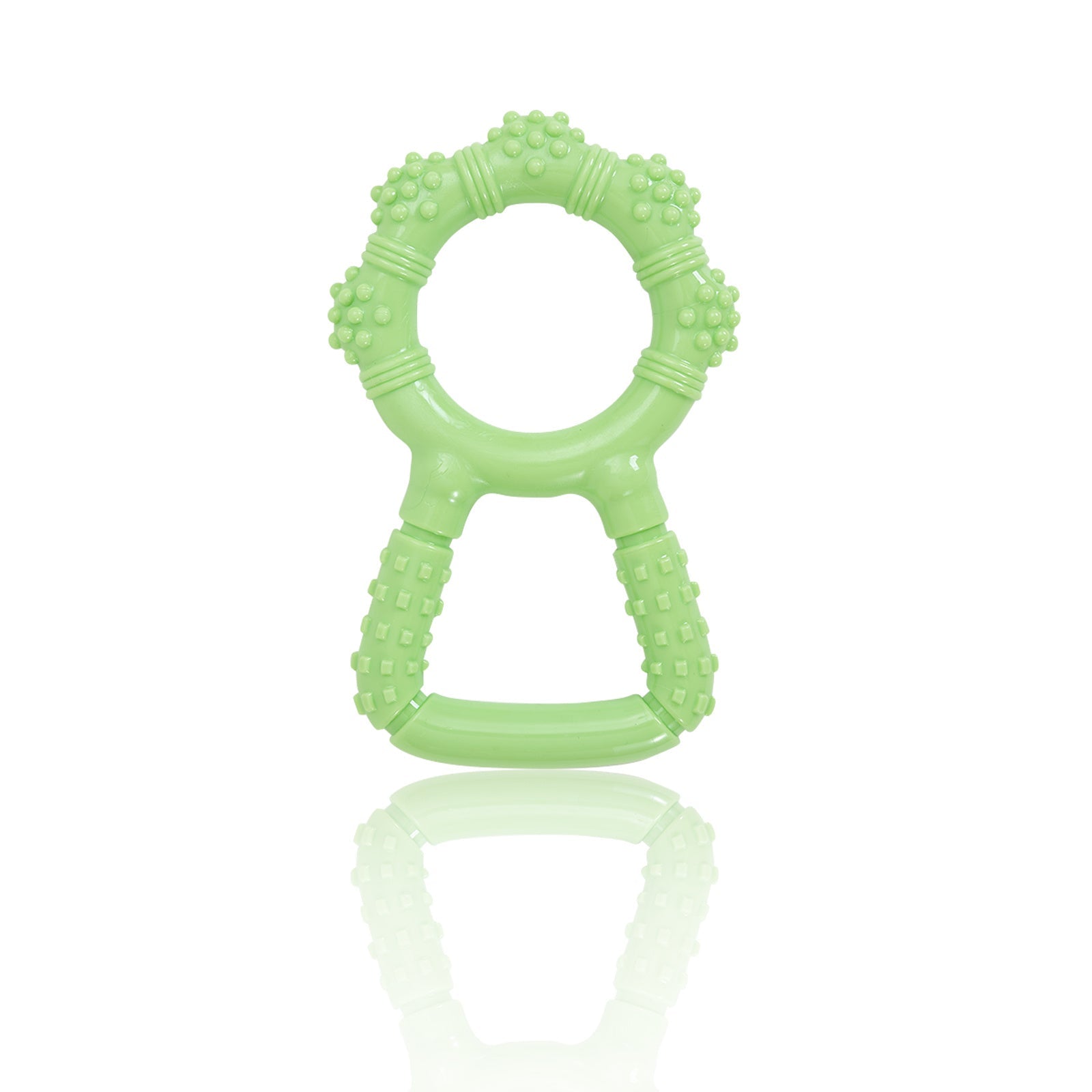 JMT-532426 Interactive Dog Chewing Toy with Teeth Grinding Stick and Pull Ring