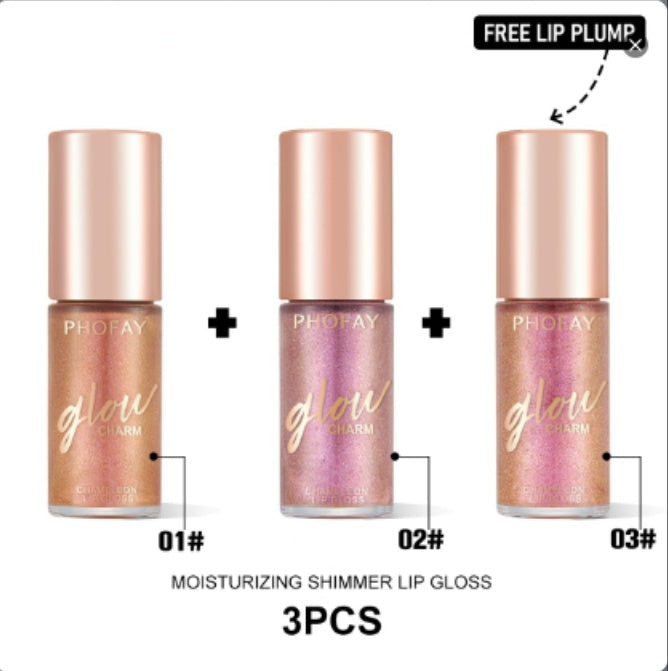 JMT-532554 Moisturizing Shimmer Lip Gloss - Intense Color & Shine, 7.5ml