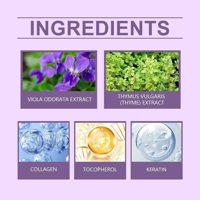 JMT-532810 Keratin Purple Hair Care Mask for Nourishment and Color Enhancement - 100g