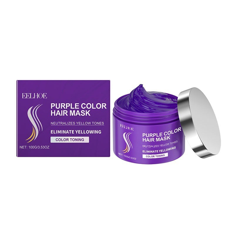 JMT-532810 Keratin Purple Hair Care Mask for Nourishment and Color Enhancement - 100g