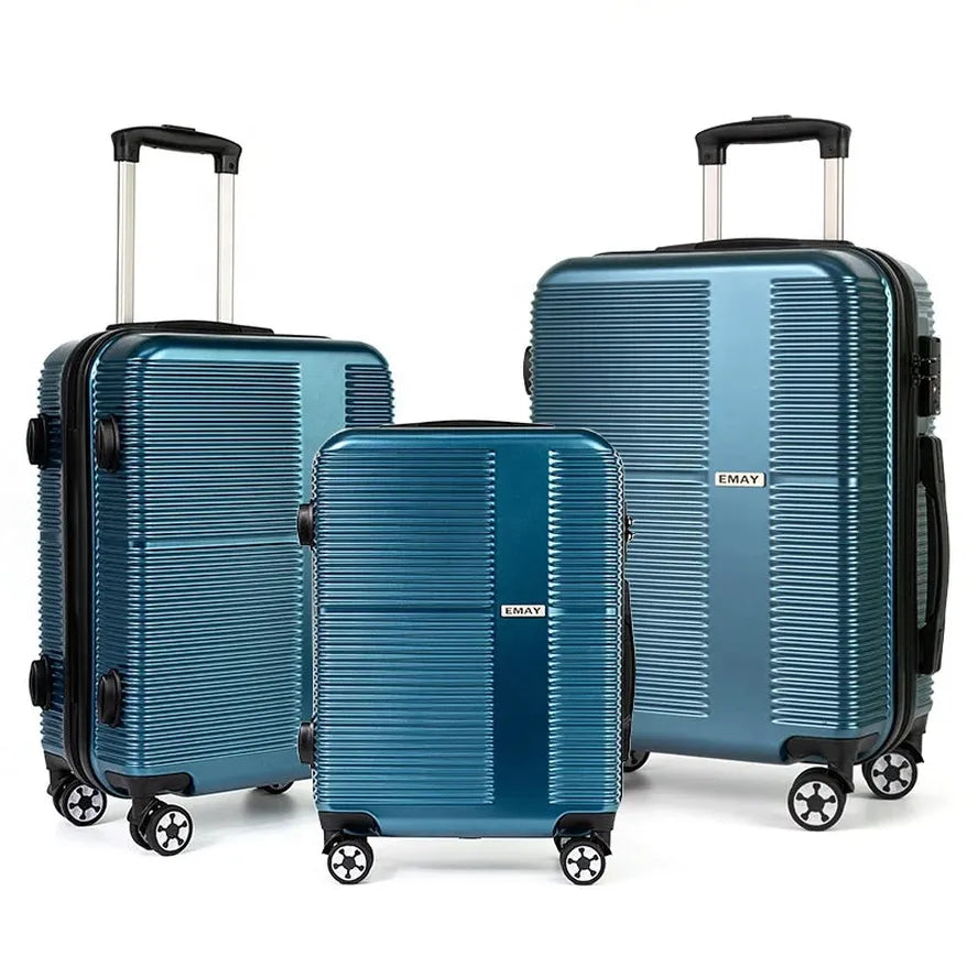 JMT-533002 Three-Piece Rolling Luggage Set for Men - Durable Travel Suitcase Collection
