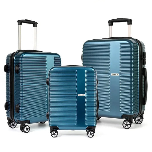 JMT-533002 Three-Piece Rolling Luggage Set for Men - Durable Travel Suitcase Collection