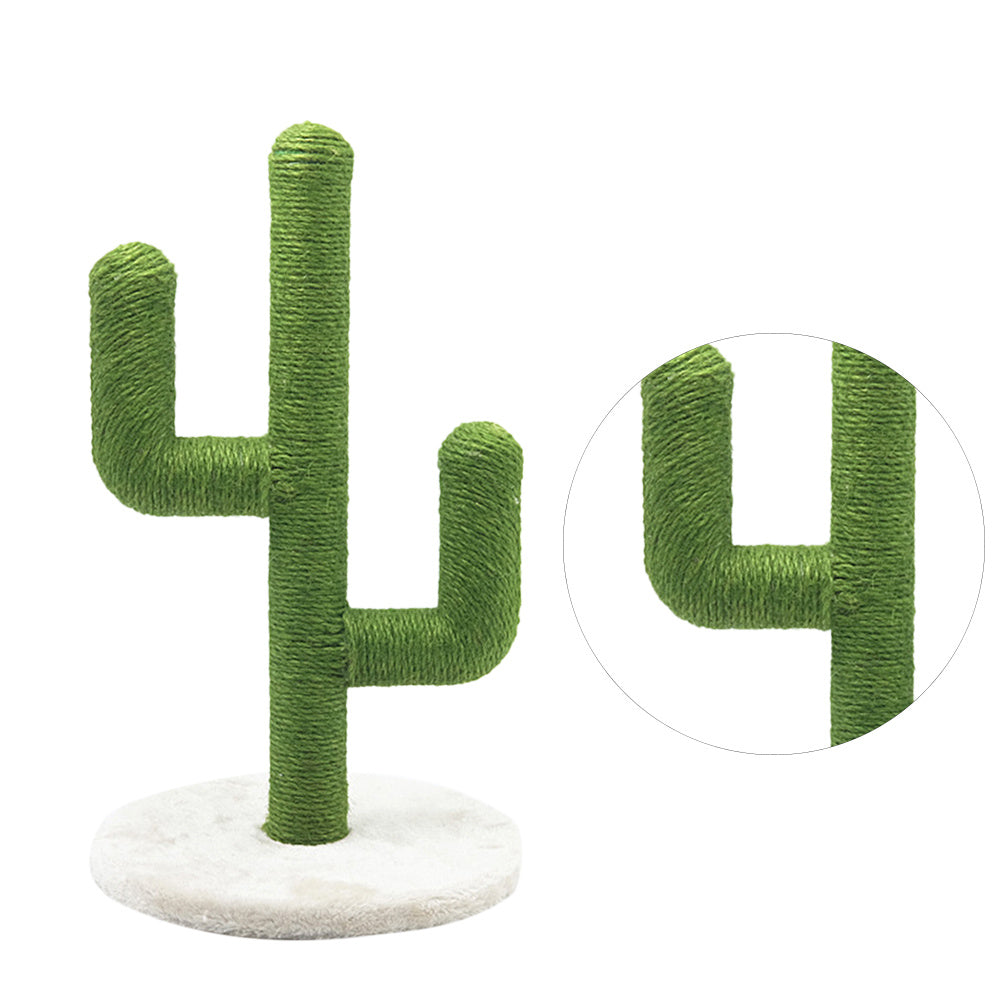 JMT-533450 Sisal Cactus Cat Climbing Frame for Scratching and Play - Green E1 Grade Wood & PVC Design