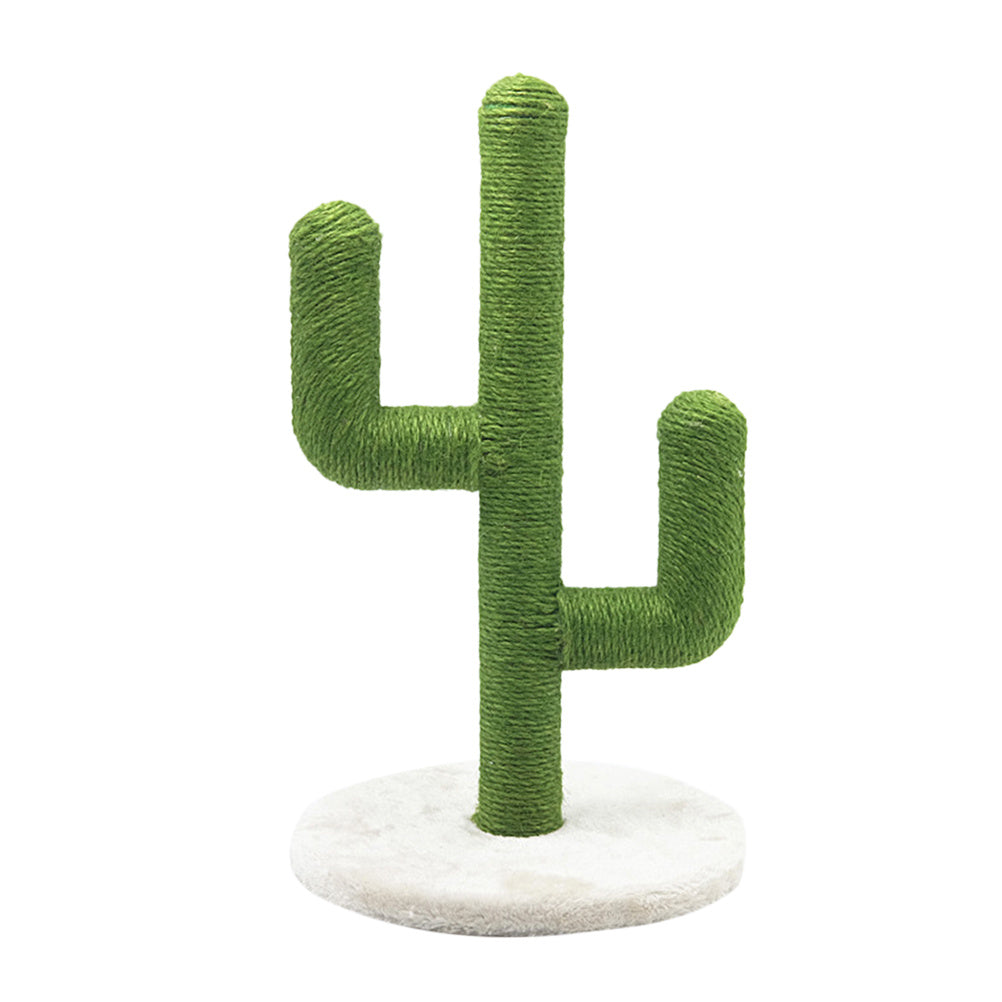 JMT-533450 Sisal Cactus Cat Climbing Frame for Scratching and Play - Green E1 Grade Wood & PVC Design