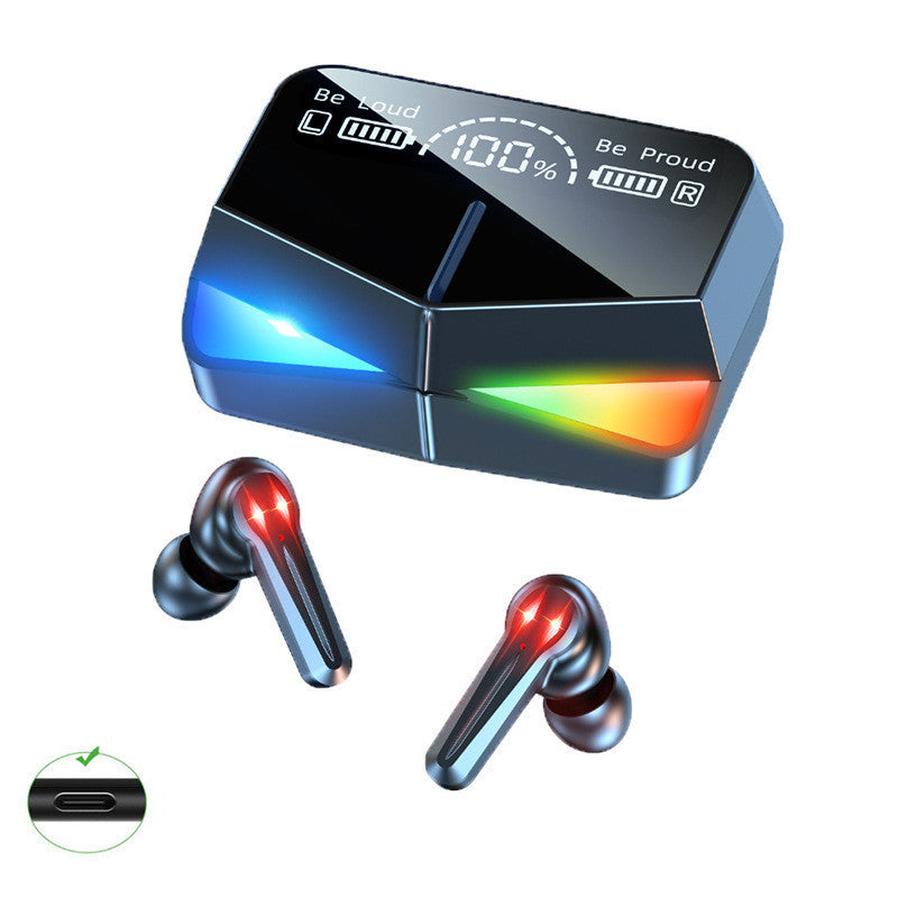 JMT-533578 F9 Smiley Mini TWS Bluetooth Headset with Stereo Sound, Voice Control, and Battery Display