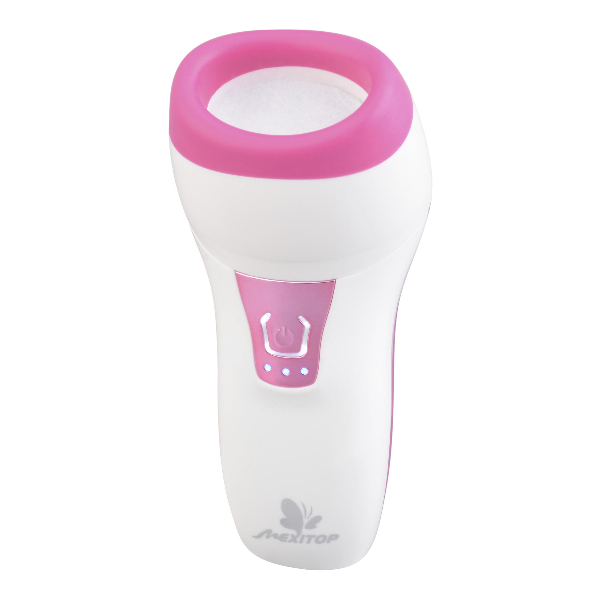 JMT-533834 Electric Automatic Silicone Lip Enricher - Curved Design, ABS Material, White & Rose Color
