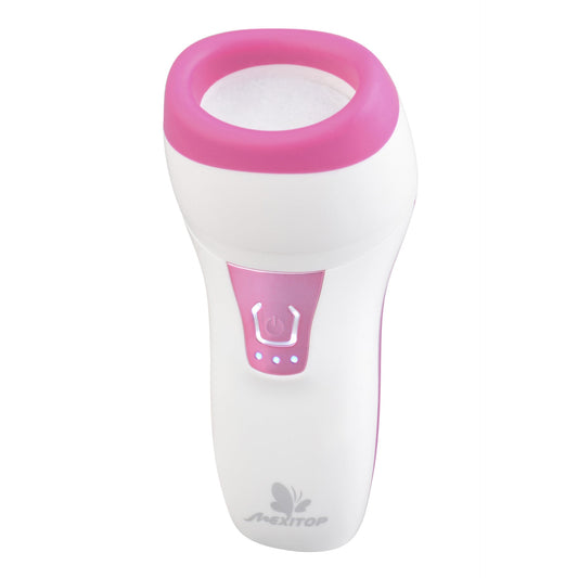 JMT-533834 Electric Automatic Silicone Lip Enricher - Curved Design, ABS Material, White & Rose Color