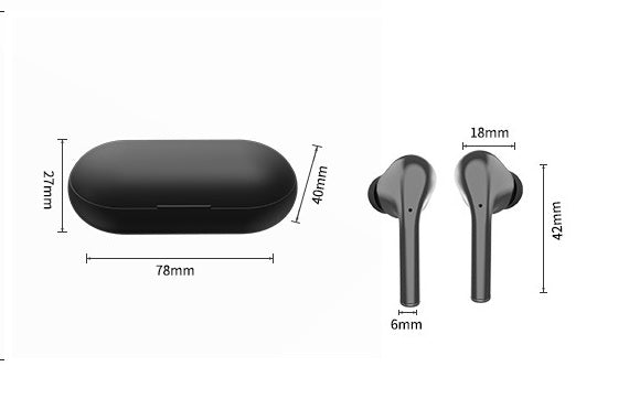 JMT-534090 Wireless Binaural Sports Stereo Touch Headset with Bluetooth 5.0, Long Battery Life, and Durable ABS Material