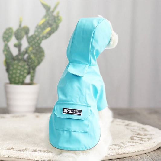 JMT-534218 Lightweight Breathable Solid Color Windbreaker for Pets - Available in Yellow, Blue, Pink, Sizes S-3XL